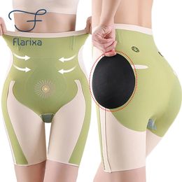 Waist Tummy Shaper Flarixa Hip Pads Shapewear Fake Ass Push Up Panties for Buttocks High Waist Tummy Control Butt Lift Shorts Women Slimming Boxers 231211