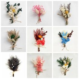 Decorative Flowers Wedding Decor Po Props Natural Material Real Flower Mini Babysbreath Dried Bouquets Plant Stems