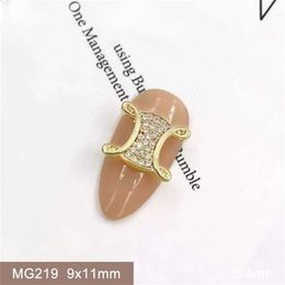 Nail Art Decorations 10pcs/lot MG219 Luxury Japanese Alloy Zircon Crystals Rhinestones Jewelry Nail Art Decorations Nails Accessories Charms Supplies 231202