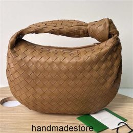 Venetaabottegaa Luxury Large Lambskin Bag Jodie Woven Women's Knotted Round Hobo Dumpling Underarm Leather Tote Handbags