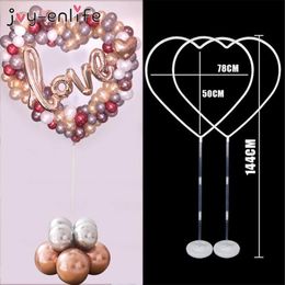144cm Heart Shaped Balloon Stand Wedding Parties Decorations Love Balloons Wreath Arch Frame Valentines Day Bridal Ballons Deco Pa306D