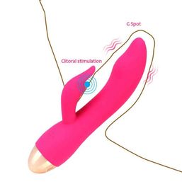 Rabbit Double Vibrate G Spot Vibrator 10 Frequency Clitoris Stimulator Vagina Massager Adult Products Sex Toys For Women L2207112994201