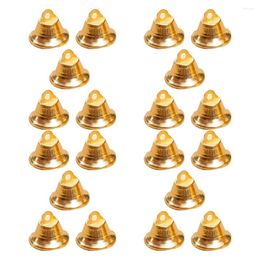 Party Supplies Christmas Jingle Bells Golden Metal 50Pcs 2 1Cm Xmas Silver Bell Mini Holiday Tree Hanging Ornament Diy