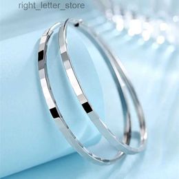 Stud 925 Sterling Silver Earrings Hoop Earrings for Women Big Earrings Personality fashion gifts for women YQ231211