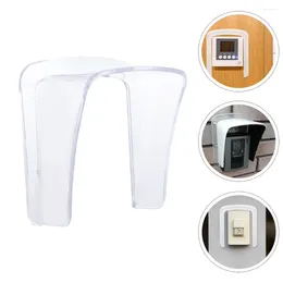 Doorbells Attendance Machine Waterproof Cover Doorbell Acrylic Rain Protector