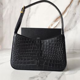 Armbag Hobo Leather Shoulder Bags Women Designer Purses Crocodile Pattern White Black 25cm315q