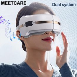 Eye Massager Eye Massager Eyes Fatigue Relief Smart Airbag Vibration Compress Massage Bluetooth Music Relax Sleep Improve Anti Eye Bag 231211