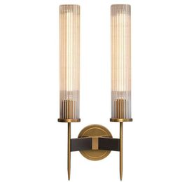 Modern Sconce Bedroom Bedside Corridor Aisle Balcony Glass Wall Lamp bathroom Mirror Bronze Light led LLFA257k