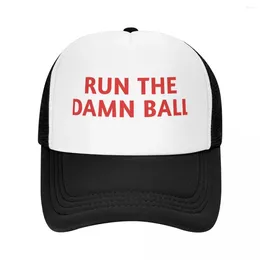 Ball Caps Run The Damn Baseball Cap Anime Hat Sun Hip Hop Man Luxury Men Women'S