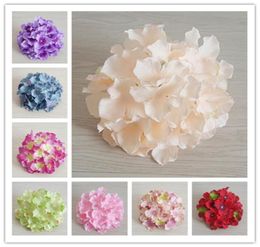 50PCS 20CM 20Colors Artificial Hydrangea Decorative Silk Flower Head For DIY Wedding Wall Arch Background Scenery Decoration Acces3667729