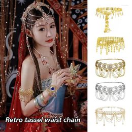 Belts Bohemian Style Alloy Waist Sexy Hollow Out Thai Ethnic Chains Women Dance Costume Performance Dress Accessories