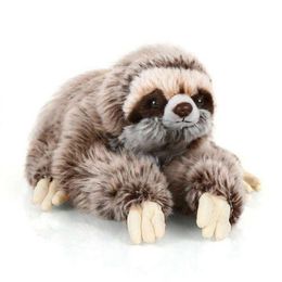 Stuffed Plush Animals 35 Cm Premium Three Toed Sloth Real Life Toy Soft Critters Children Gifts Doll Birthday Q0727 Drop Delivery T Otric