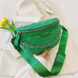 Women Chain Waist Bags Female Canvas Fanny Pack Fashion Hip Belt Bag Lady Luxury Brand Shoulder Crossbody Chest 2206092612