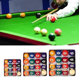 Billiard Balls 1 Set Mini Pool Ball Polyester Resin 25MM32MM38MM Children Billiards Table Home Party Parent Child Interaction Game Toys 231208