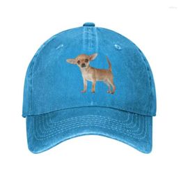 Ball Caps Personalised Cotton Chihuahua Dog Baseball Cap Women Men Breathable Dad Hat Outdoor