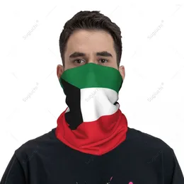 Scarves Unisex Kuwait Flag Neckerchief Scarf Neck Face Mask Warmer Seamless Bandana Headwear Cycling Hiking