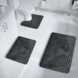 Carpets Memory Foam Bath Mat Toilet Extra Soft NonSlip Bathroom Super Comfort Mats for Floor Rug Foot 231211