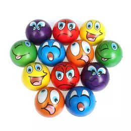 1000pcs 6 3cm Stress Balls Grimace Smiley Laugh Face Soft Foam PU Squeeze Squishy Balls Toys for Kids Children Adults278B