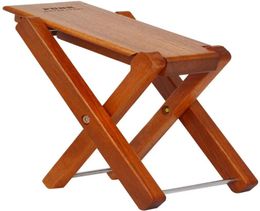 Amazon Selling Mahogany Wood Guitar Pedal Adjustable Professional Folding Wood Footstool Pedal2928550