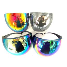 Outdoor Eyewear Protective Faceshield Glasses Sunglasses Transparent Anti fog Anti splash Mask Full Face Covered Safety 231211