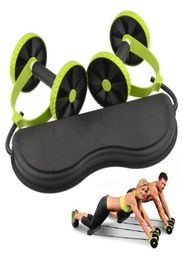 Whole Home Exercise Equipment Core Double ad Wheels Ab Roller Pull Rope Abdominal ad trainer to Waist Slimming a6732556