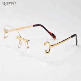 Erkekler için Moda Güneş Gözlüğü Buffalo Boynuz Gözlükleri Kadın Tutum Çüreksiz Güneş Gözlükleri Çerçeve Temiz Lensler Gümüş Altın Metal Ey261b