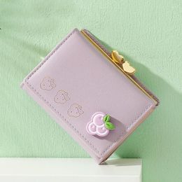 Wallets Cute Fruit Pattern For Women Card Holder Ladies Clutch Purse Money Bag Coin Pocket Wallet PU Leather Purses Bolsa