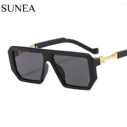 Sunglasses Women Sunglass Vintage Irregular Frame Sun Glass Men Luxury Design Eyewear UV400 Gradient Orange Clear Lens Shades