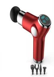 Electric Massager Gun Deeply Relaxes Muscle Tissue Tapping Muscle Massager Pain Relief Lcd Touch7306878