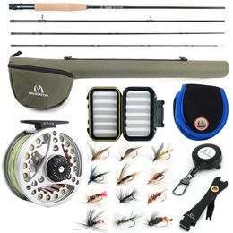 Fishing Accessories Maximumcatch Extreme 8 9FT 3 8WT Medium fast Carbon Fiber Fly Rod with Graphite Reel Line Tackle Box Triangle Tube 231211