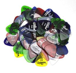 Alice 100pcs Heavy 12mm Transparent Glossy Guitar Picks Plectrums PC For Electric Guitar8344242