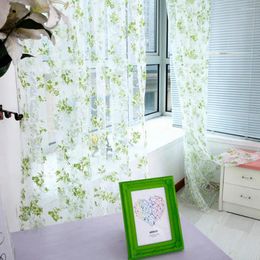 Curtain Bathroom Liner For Shower Flower Sheer Tulle Window Voile Drape 1 Panel Fabric Suction Cup