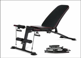 Benches Equipments Fitness Supplies Sports Outdoorsgym Adjustable Weight Bench Foldable Incline Decline Fl Body Workout Chair Dr8897721