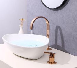Kitchen Faucets LED Color Changing Glass Faucet Bathroom Vanity Deck Installation Sink Brass Waterfall