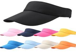 11 Colors Men Women Sun Visor Hat Sports Tennis Golf Hats Adjustable Sport Headband Classic Sun Sports Visor Cap Summer Hat2786157