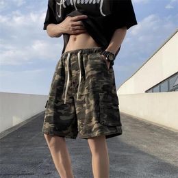 Men's Shorts 2024 Summer Men Cotton Cargo Camouflage Clothing Casual Breech Beach Jogger Male Drop B05