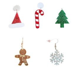 Oct Christmas 5 Style Drop Earring for Women Trendy Jewellery Acrylic Santa Claus Earrings Fashion Girl039s Cute Accessories8091430