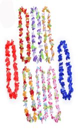 Party Supplies Silk Hawaiian Flower Lei Garland Hawaii Wreath Cheerleading Products Hawaii Necklace XB13838290