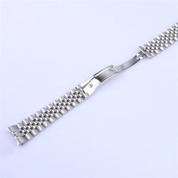 20mm High Quality Solid stainless steel watch band strap curved end deployment clasp buckle for watch bracelet whole ship216A