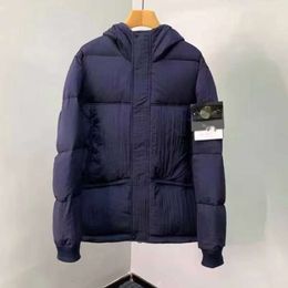 Giacca Stoneisland High Street Piumino resistente al freddo per uomo Donna in autunno inverno Abbigliamento casual in cotone versatile con cappuccio spesso e caldo