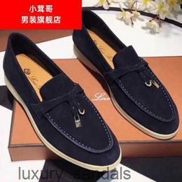 Loropinas Shoes Casual Shoes Summer Charms Walk Loafers Xiaorong Brother Loropinas Women's Shoes Men's Shoes Lefu Shoes Flat Heels Spring/summer New Black 35 HBB7