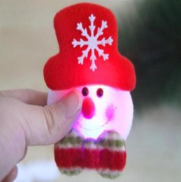 Christmas flash cloth art brooch Santa Claus luminous brooch Christmas decorations Christmas gifts BP0011635857