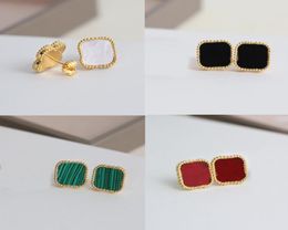 Luxury Designer Stud Earrings Love Classic Charm Jewellery Couple Gift pendant Necklace Screw Party Wedding Cleefing dfg8195571