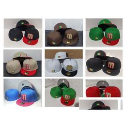 Ball Caps Mexico Baseball Hat Basketball Football Fans Snapbacks Hats Customized All Teams Fitted Snapback Hip Hop Sports Mix Order Dhl9N