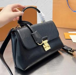 Luxury fashion women Crossbody embossed flower +letter shoulder tote bag classic lady S-lock Handbag Madeleine BB Designer wallet top Leather Messenger tote 001#