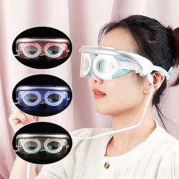 Eye Massager LED Pon Eye Massager Light Therapy Anti Ageing Eye Skin Tighten Vibration Beauty Device Compress Relaxing Muscle Blindfold 231211