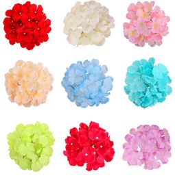 Hydrangea head 50 pieces 6quot stems with hydrangea decorate for flower wall fake flowers diy home decor2072616