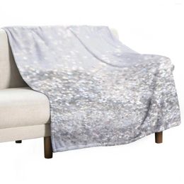 Blankets Silver Grey Glitter #3 (Faux Glitter) #shiny #decor #art Throw Blanket Sofa Bed Heavy