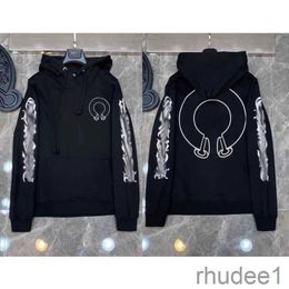 Mens Zipper Ch Hoodies Designer Horseshoe Sanskrit Cross Print Pullover Hoody Sweatshirts Sweater Luxury Jackts Chg23081113-18 Megogh 9S49