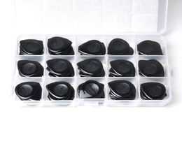 100pcs Heavy 2mm Alice Black Teardrop Waterdrop Jazz Guitar Picks Plectrums With Box2366852